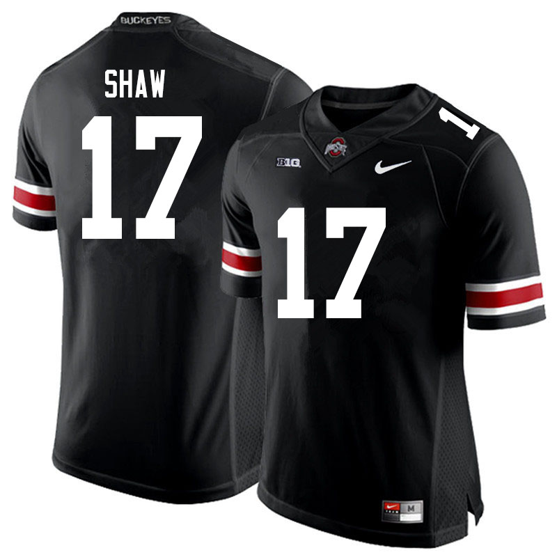 Men #17 Bryson Shaw Ohio State Buckeyes College Football Jerseys Sale-Black